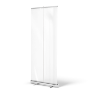 Roll-up banners met transparante folie